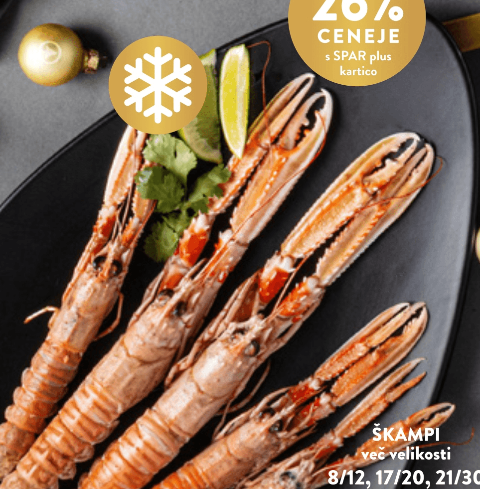 Škampi 1 kg Coolhouse - Akcija v trgovini Spar