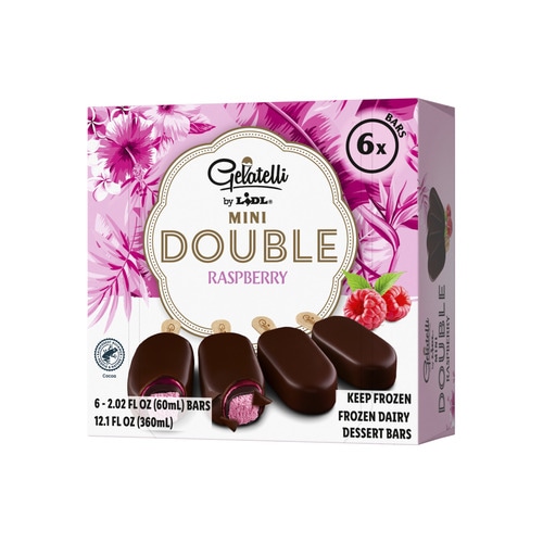 Gelatelli Mini Sticks Double Raspberry 6 x 60 ml - Akcija v trgovini Lidl