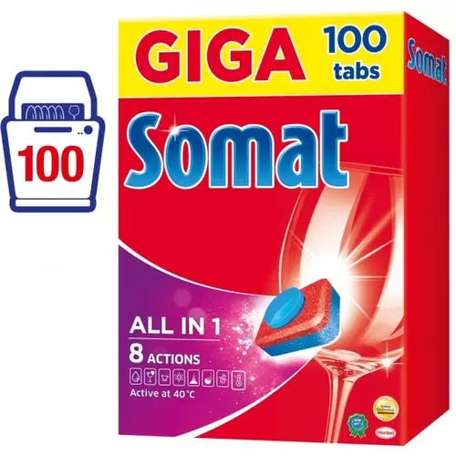 Tablete Somat 100/1, 55 + 45 gratis - Akcija v trgovini Spar