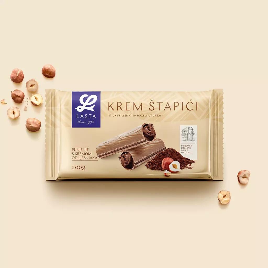 Polnjene palčke Lasta 200 g - Akcija v trgovini E.Leclerc