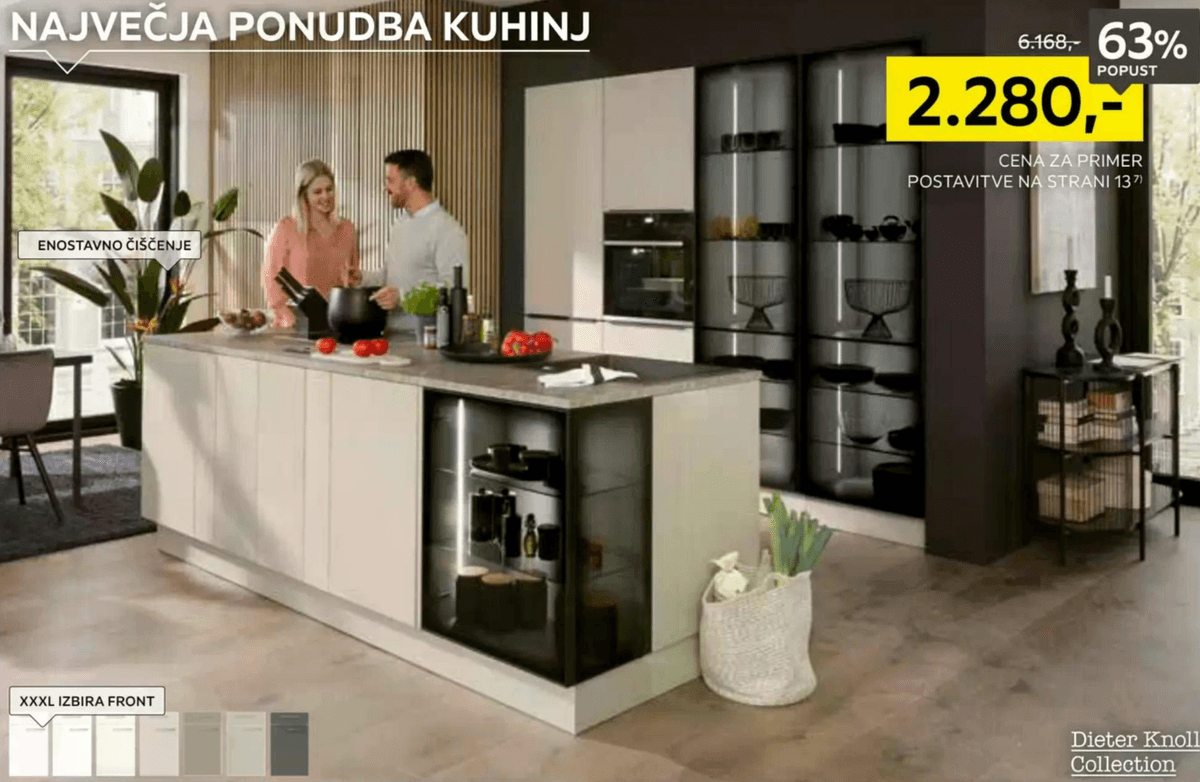 Kuhinja po meri Dieter Knoll Collection - Akcija v trgovini Lesnina