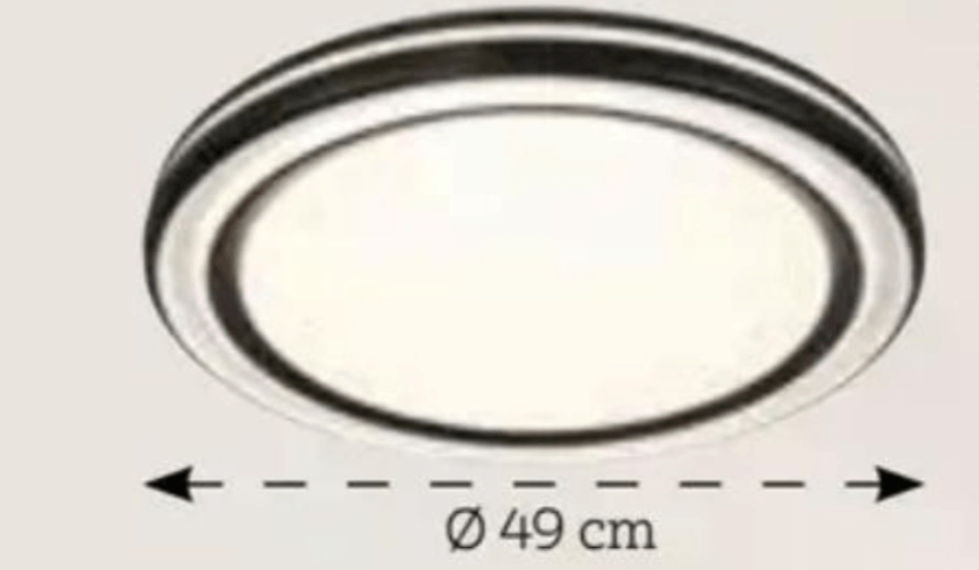 Stropna LED-svetilka „CERN” Ø 49 cm, V. 6 cm - Akcija v trgovini Lesnina