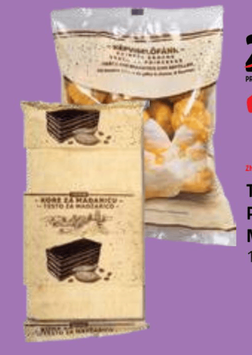 Testo za princeske ali za madžarico 130 g ali 420 g - Akcija v trgovini E.Leclerc