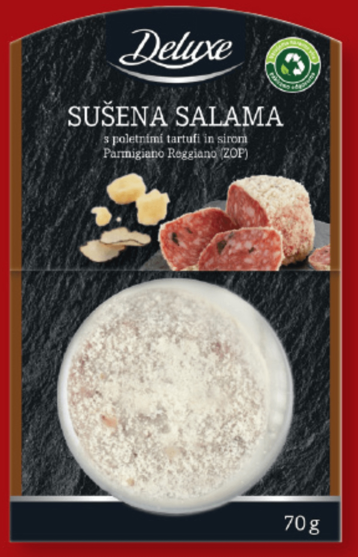 Deluxe Sušena salama 70 g - Akcija v trgovini Lidl