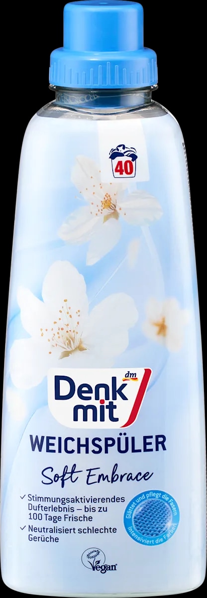Denkmit Soft Embrace mehčalec za perilo 1 l - Akcija v trgovini Dm