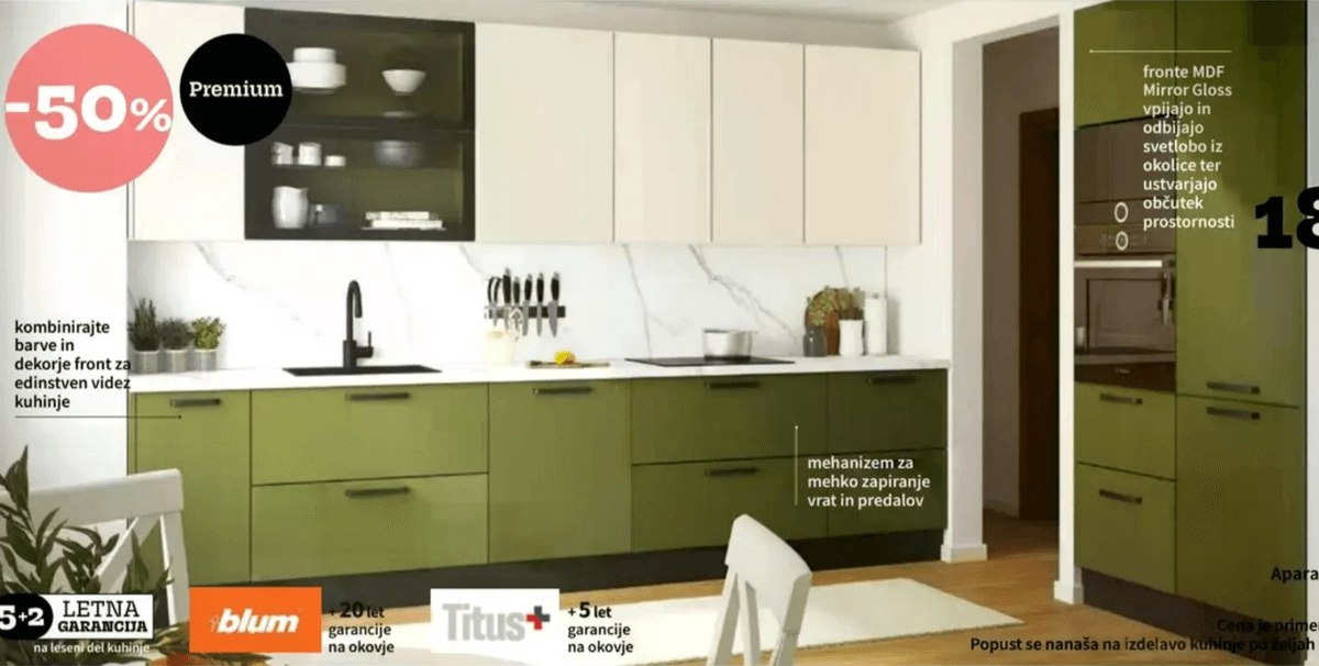 LORENA kuhinja po meri - Akcija v trgovini Prima