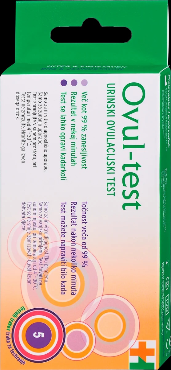 Ovul-test urinski ovulacijski test 5 kosov - Akcija v trgovini Dm