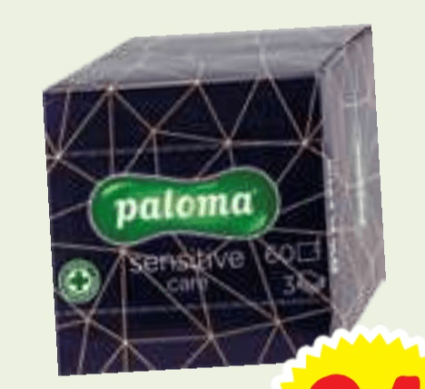 Paloma kozmetični robčki 60/1 - Akcija v trgovini E.Leclerc