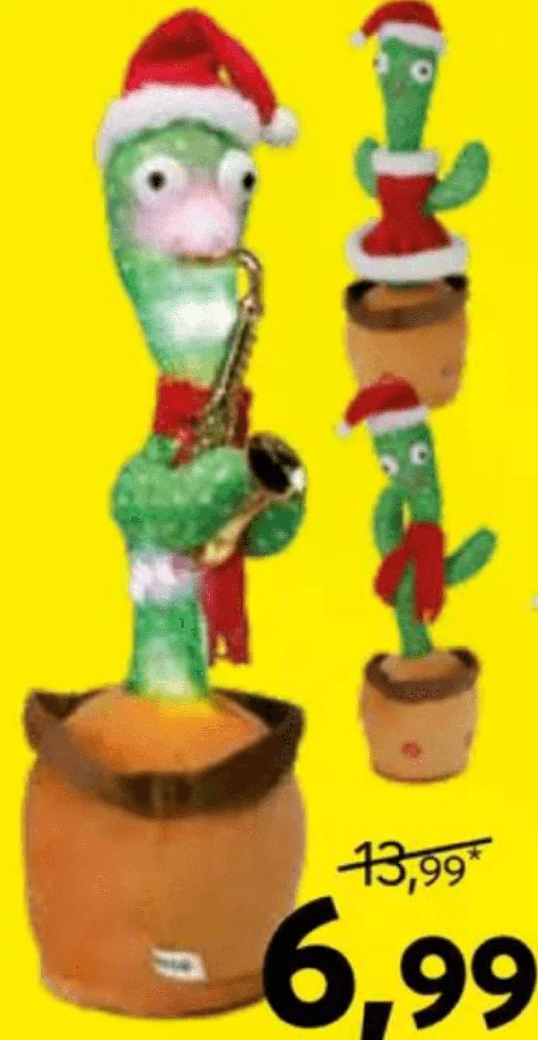 Pojoči in plešoči kaktus 35 cm - Akcija v trgovini Dipo