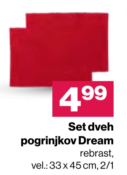 Set dveh pogrinjkov Dream - Akcija v trgovini Mercator