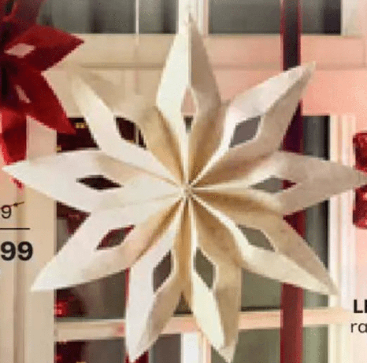 Obesek zvezda 35 cm - Akcija v trgovini Rutar