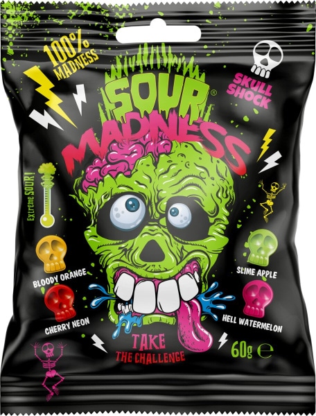 Lizika Sour Madness 9 g ali 15 g - Akcija v trgovini Mercator