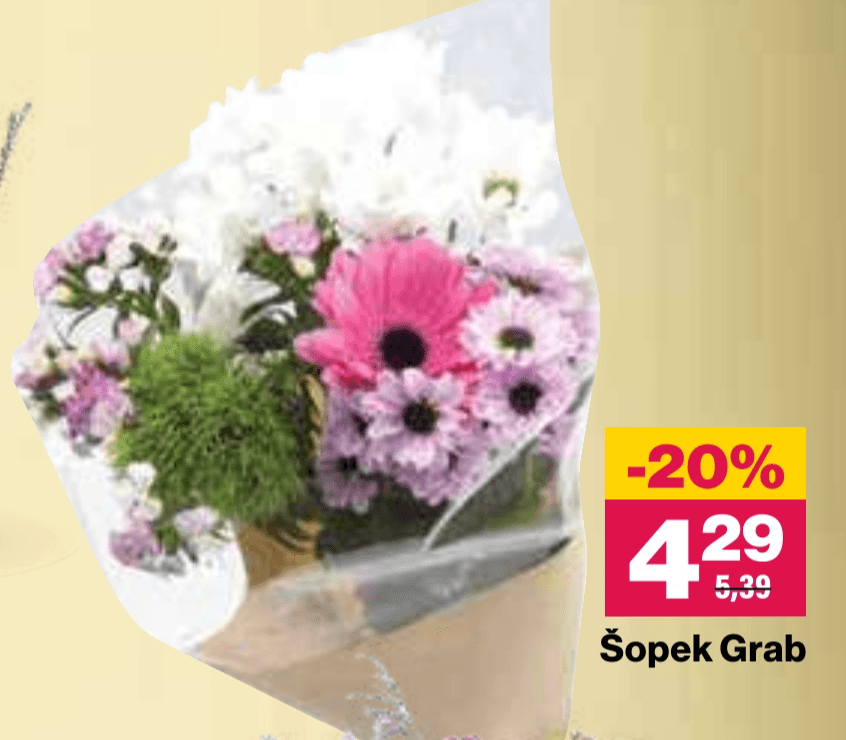 Šopek Grab - Akcija v trgovini Mercator