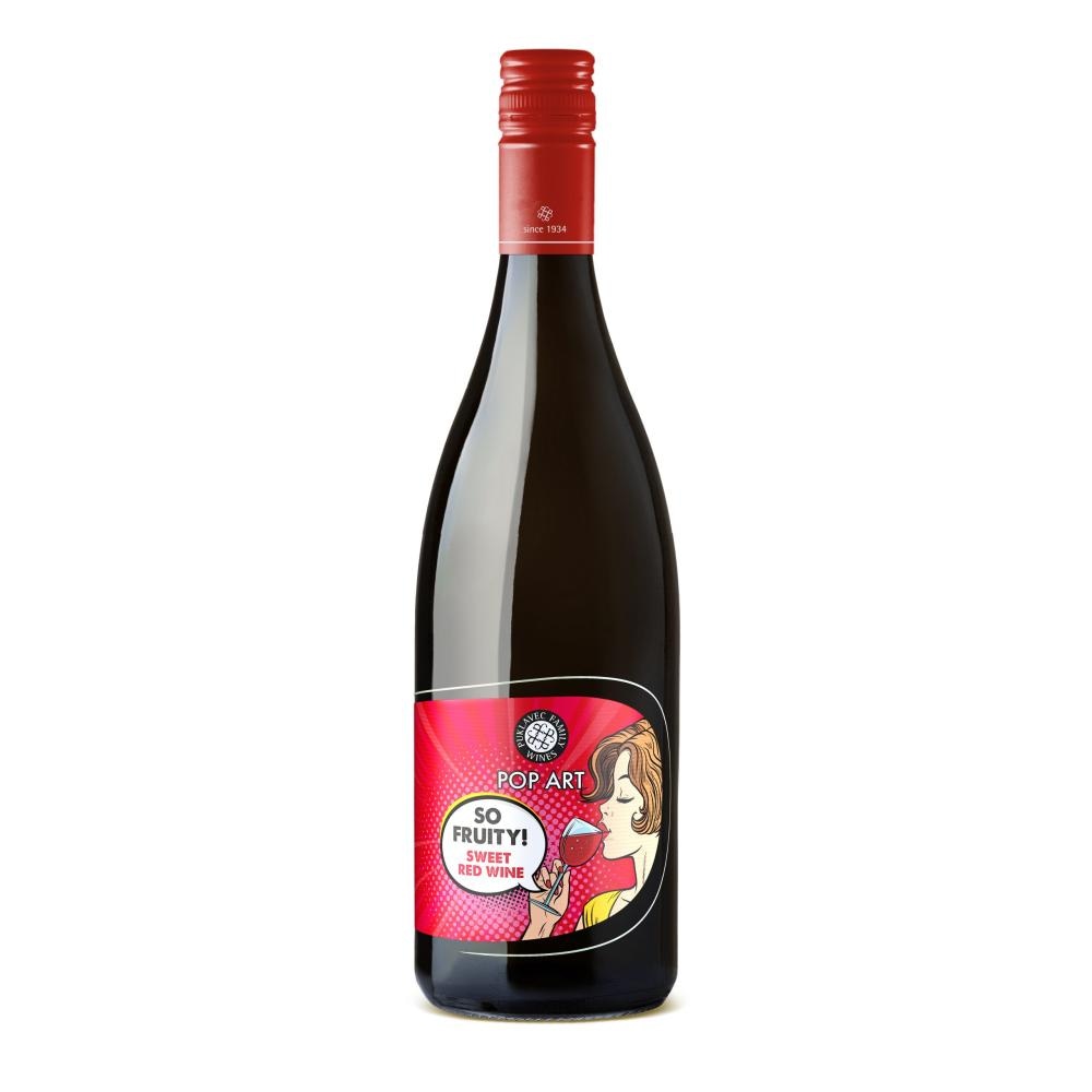 Sweet red wine POP ART 0,75l Puklavec Family Wines - Akcija v trgovini Mercator