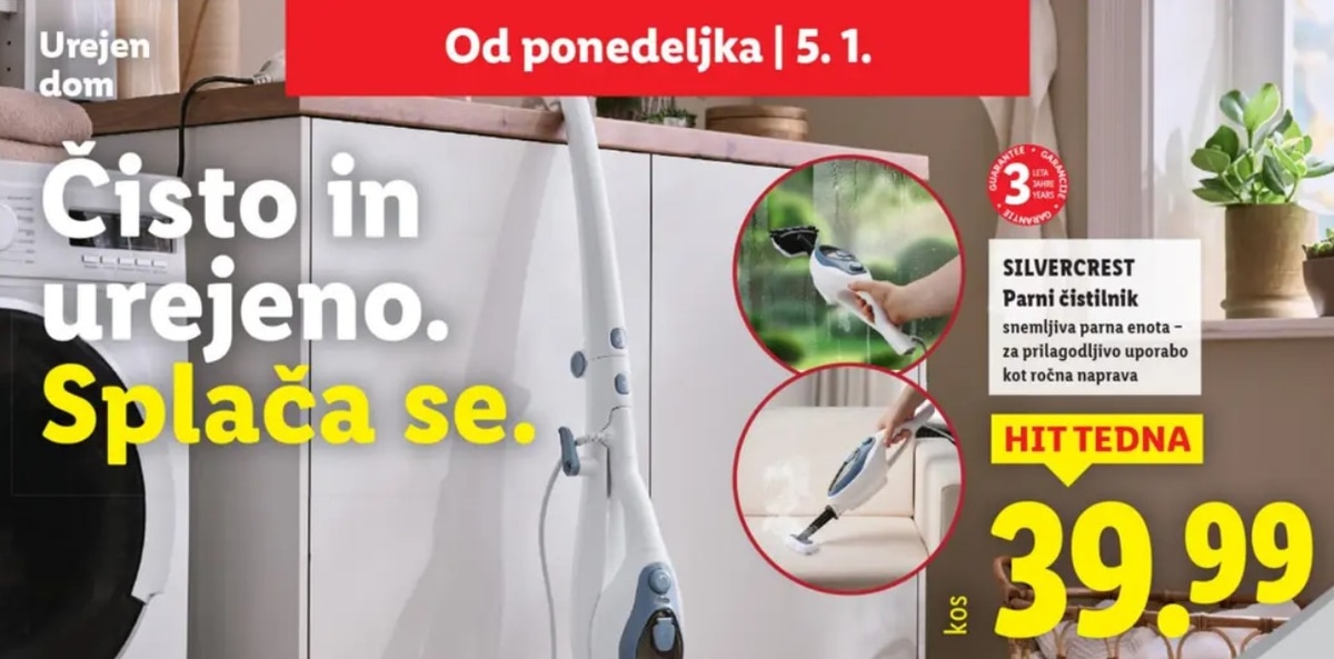 Najnovejše ponudbe iz Lidl kataloga Neživila za obdobje 05.01. do 07.01.2026