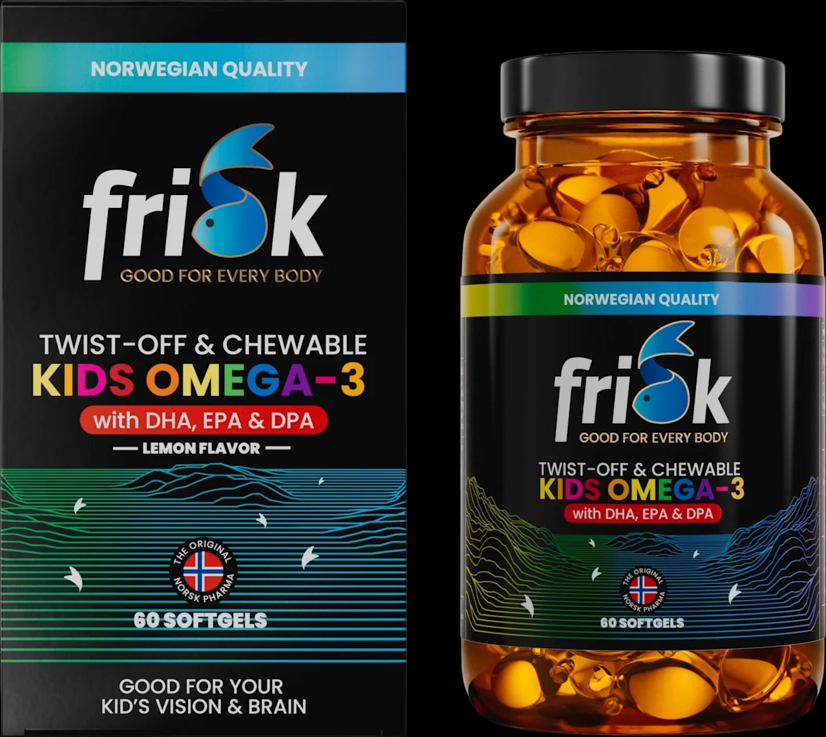 Frisk Good For Every Body Arctic Omega-3 Twist-Off prehransko dopolnilo za otroke 60 kapsul Akcija v trgovini Dm
