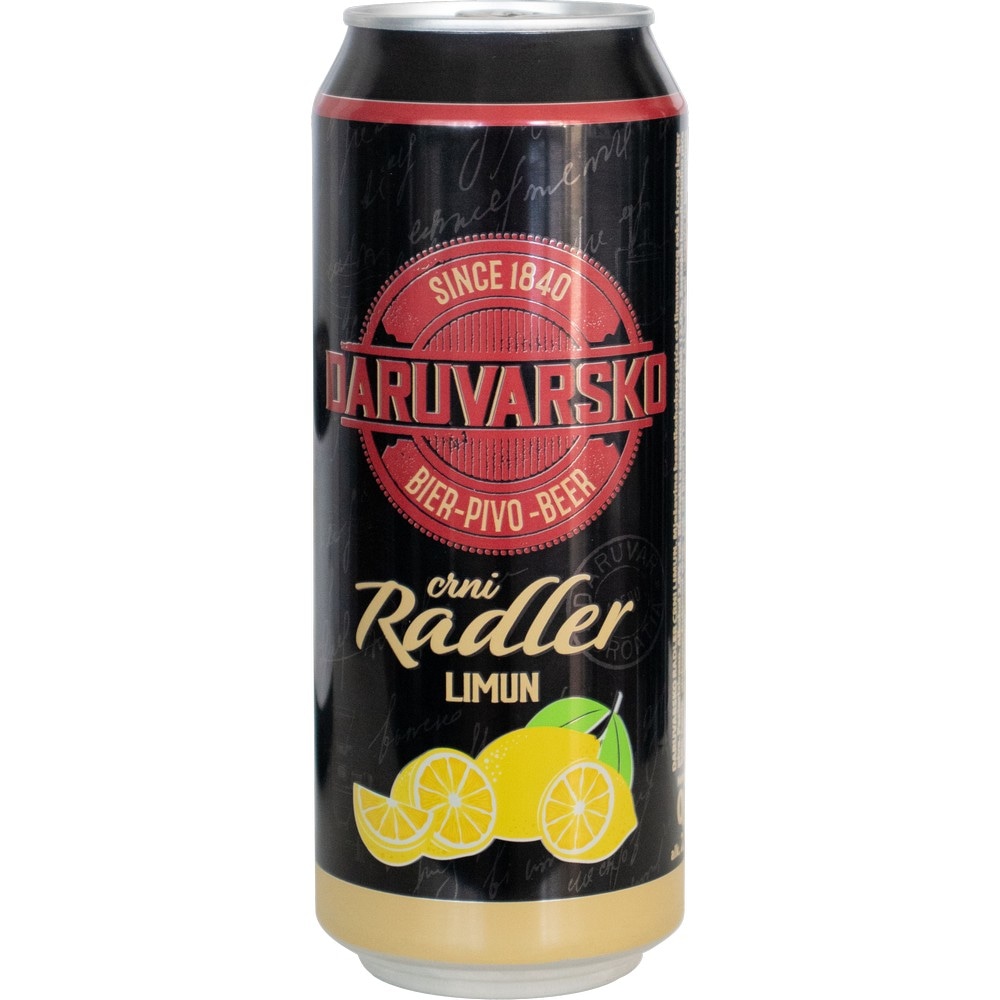 Daruvarško pivo Črni Radler Limona 0,5 l - Akcija v trgovini Pevex