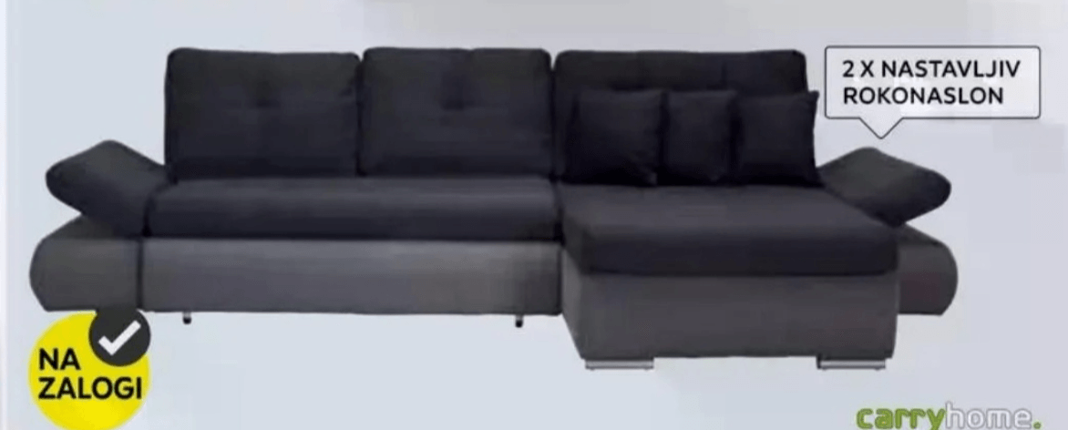 Sedežna garnitura carryhome. - Akcija v trgovini Lesnina