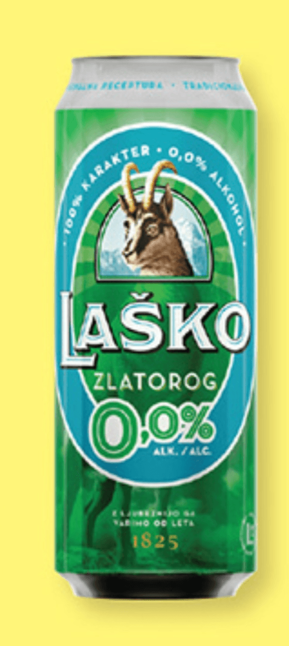 LAŠKO Svetlo brezalkoholno pivo 500 ml - Akcija v trgovini Lidl