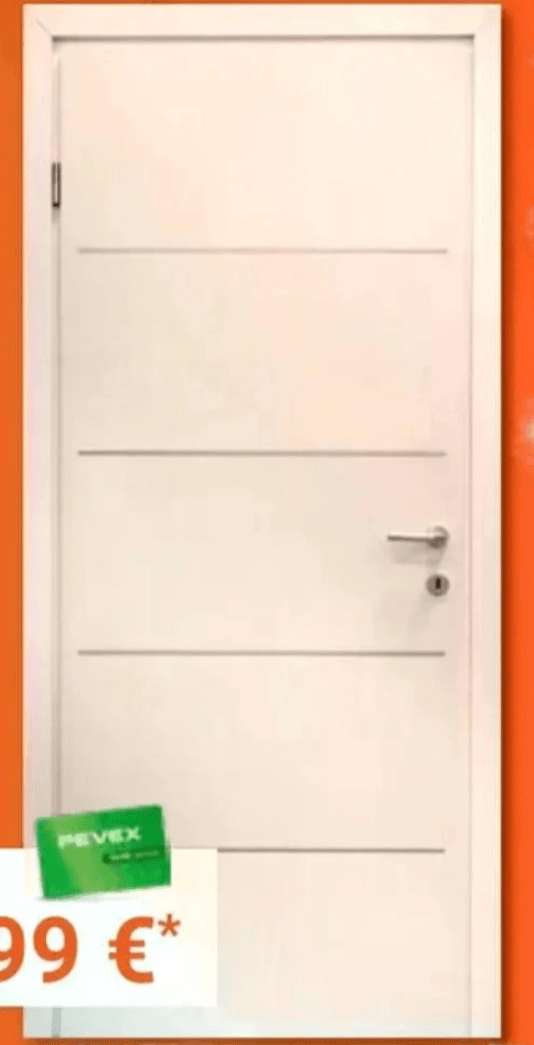 Notranja vrata s podbojem 70, 80, 90, 100 x 205 cm - Akcija v trgovini Pevex
