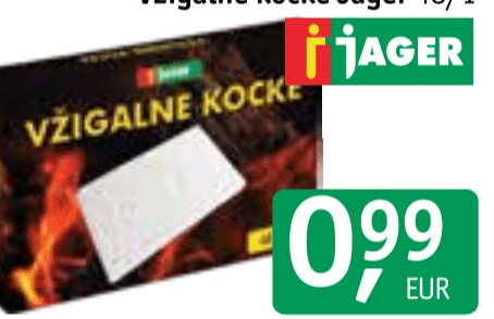 Vžigalne kocke 48/1 Jager - Akcija v trgovini Jager