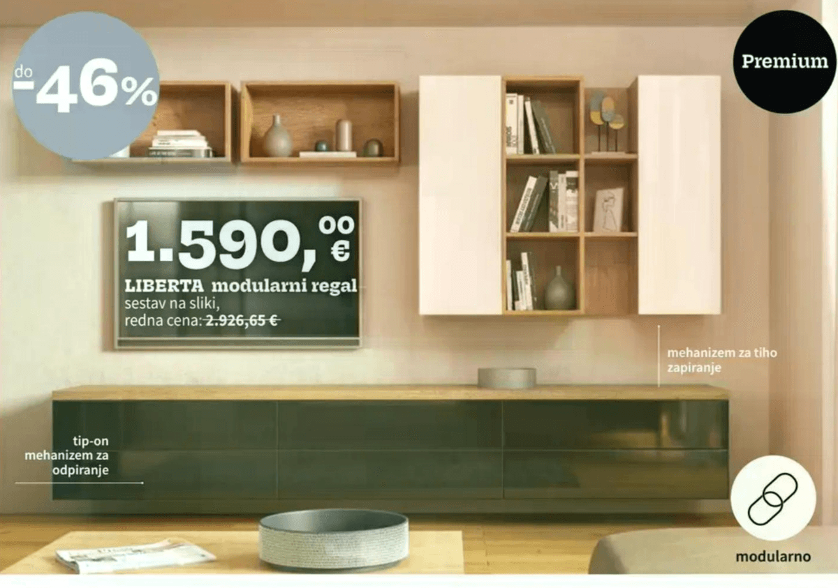 LIBERTA modularni regal - Akcija v trgovini Prima