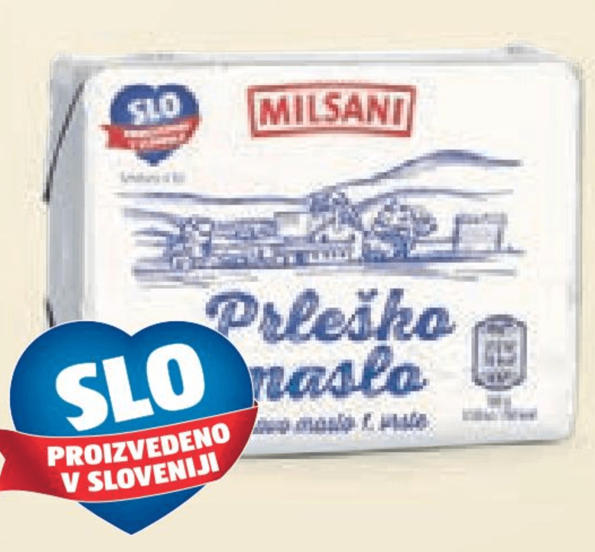 MILSANI PRLEŠKO MASLO 250 g - Akcija v trgovini Hofer