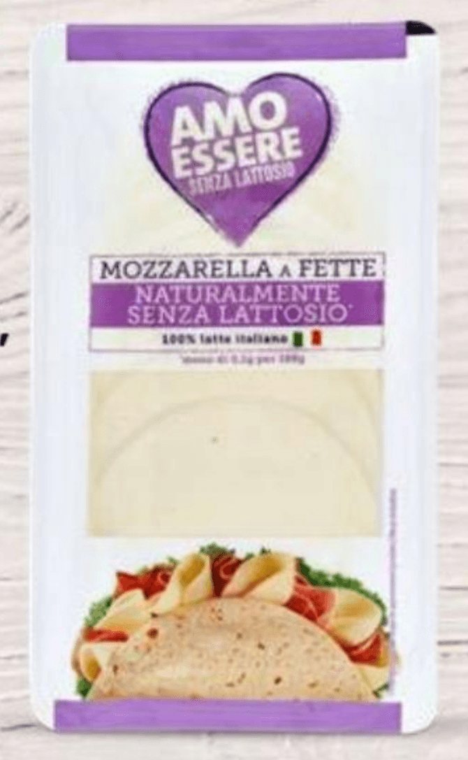 Amo Essere Mocarela brez laktoze, rezine 150 g - Akcija v trgovini Eurospin