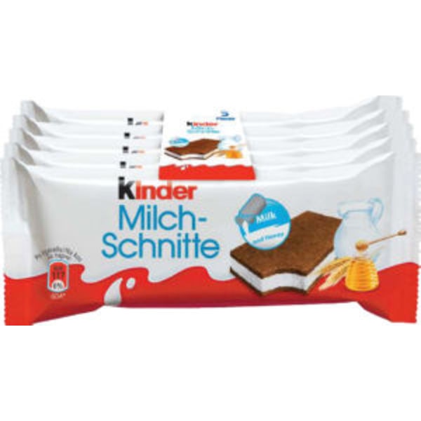 Mlečne Rezine Kinder 28 g, 5 x 28 g, 10 x 28 g - Akcija v trgovini Tuš