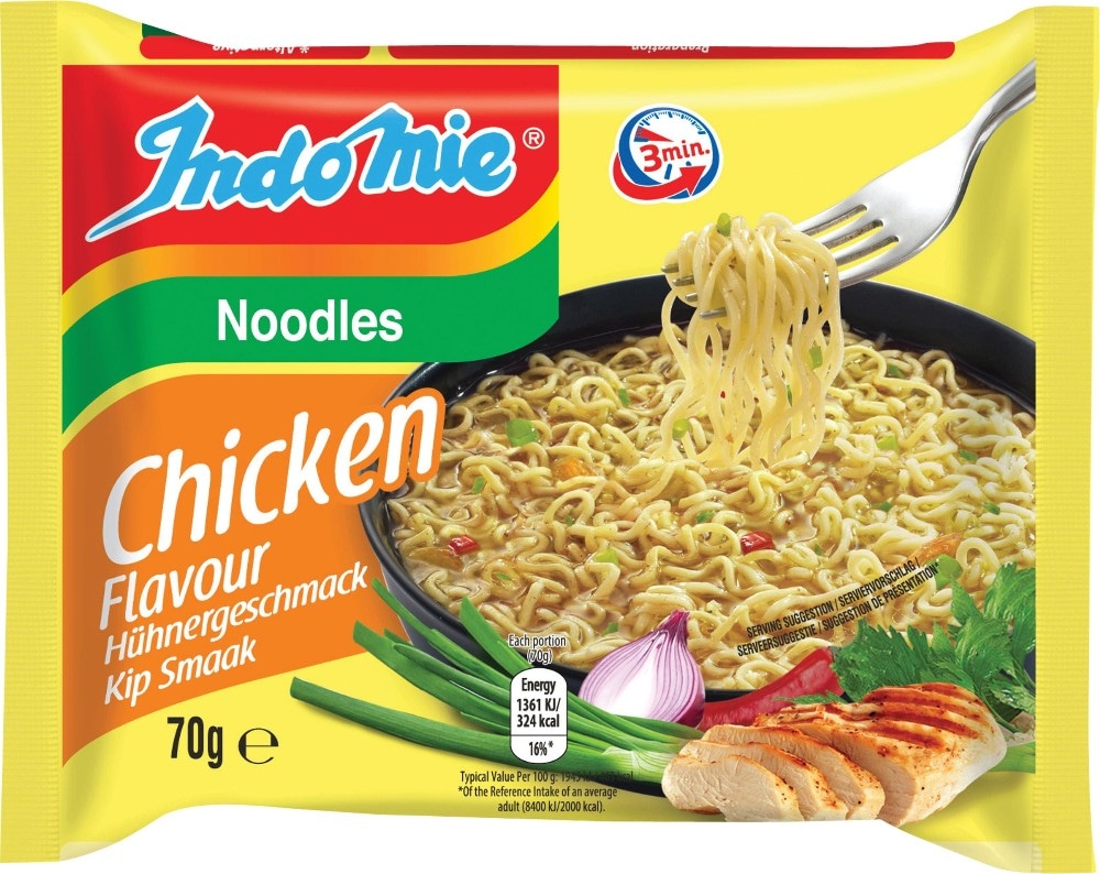 Instant juha z rezanci Indomie piščanec 10x75 g ali govedina 10x70 g - Akcija u trgovini E.Leclerc