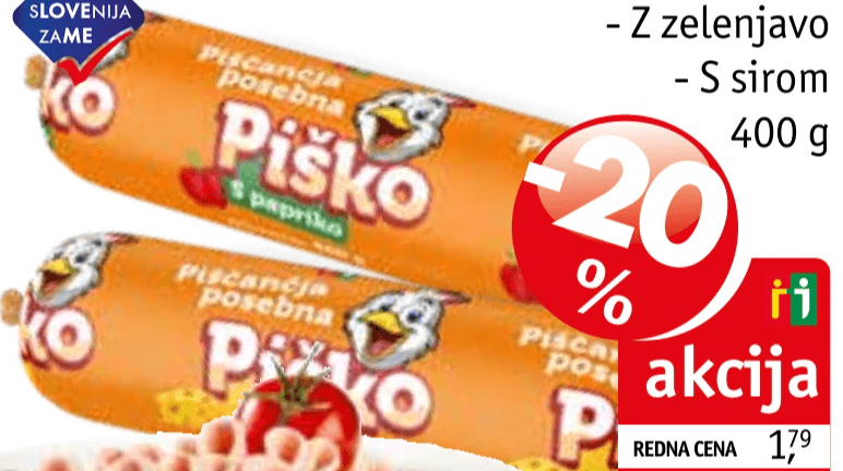 Piščančja posebna Piško 400 g - Akcija v trgovini Jager