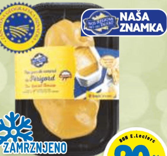 RAČJA JETRA IZ PERIGORDA 500 g - Akcija v trgovini E.Leclerc