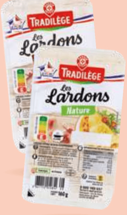 Koščki slanine Tradilege 160 g - Akcija v trgovini E.Leclerc