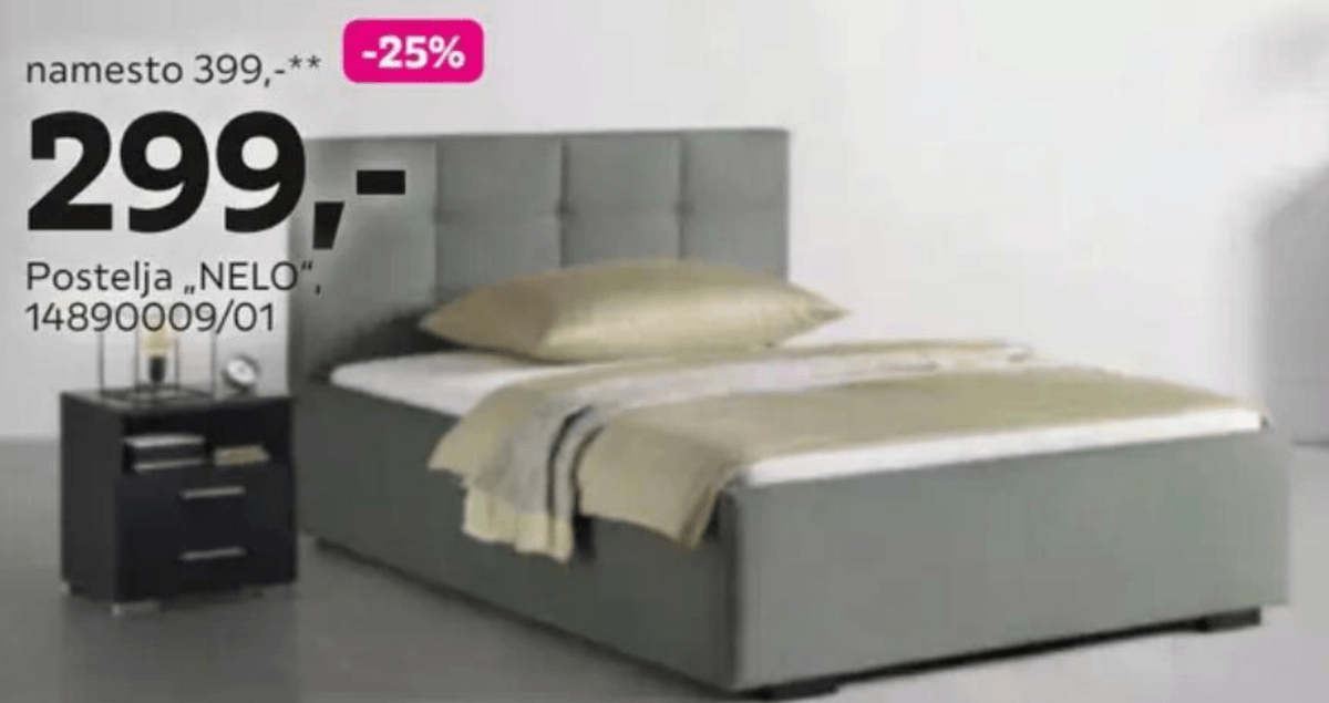 Postelja „NELO" - Akcija v trgovini Mömax