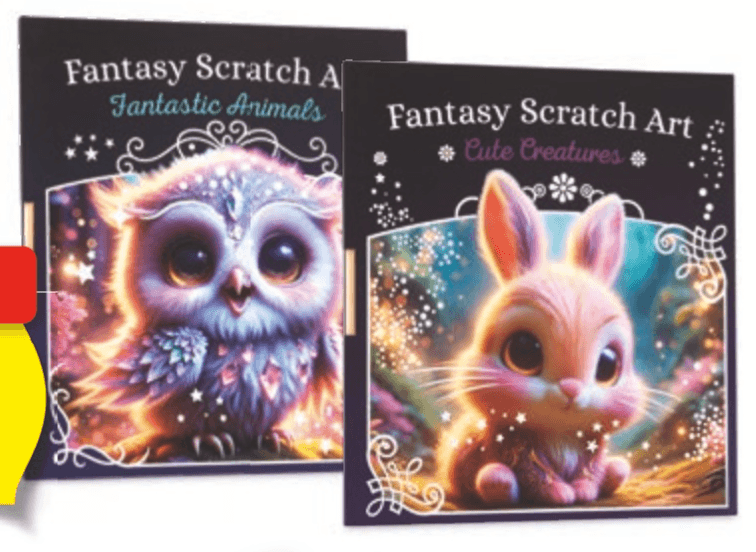 Knjiga praskanka Fantasy Scratch Art - Akcija v trgovini Hofer