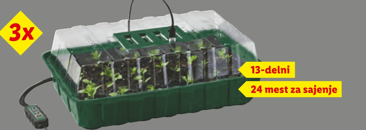 PARKSIDE Komplet LED-rastlinjaka 13-delni - Akcija v trgovini Lidl