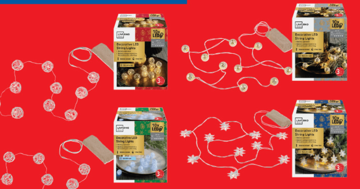 LIVARNO home LED-svetlobna veriga - Akcija v trgovini Lidl