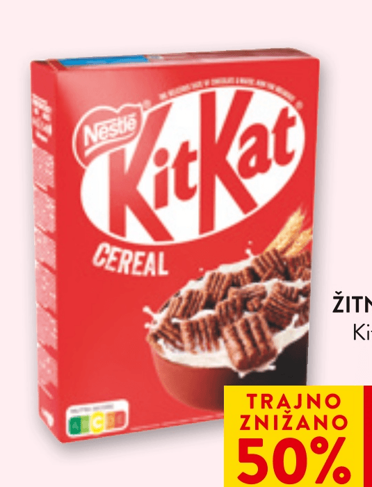 Nestle Kit Kat Žitni Kosmiči 330 g - Akcija v trgovini Spar