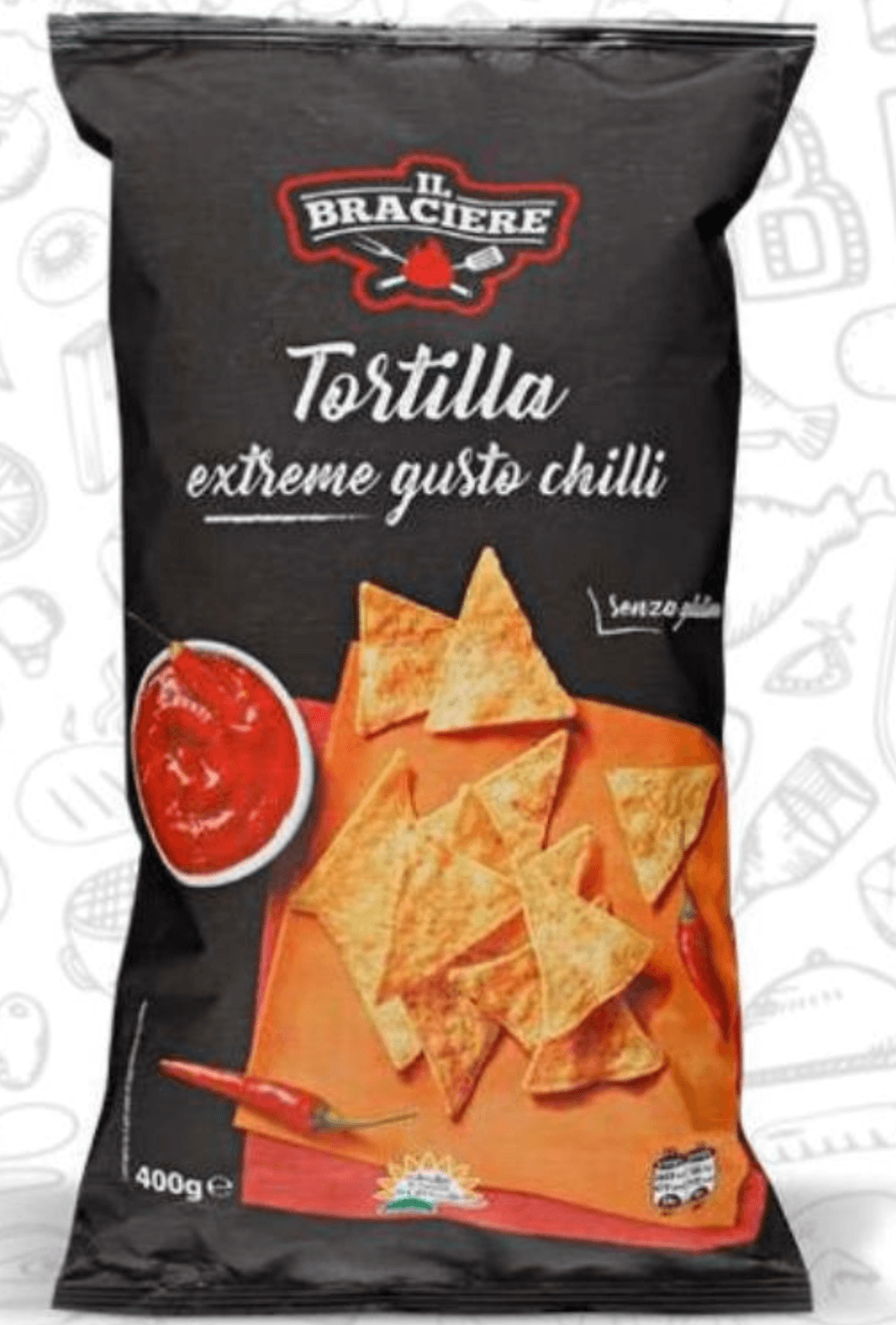 IL BRACIERE Tortilje z okusom čilija 400 g - Akcija v trgovini Eurospin