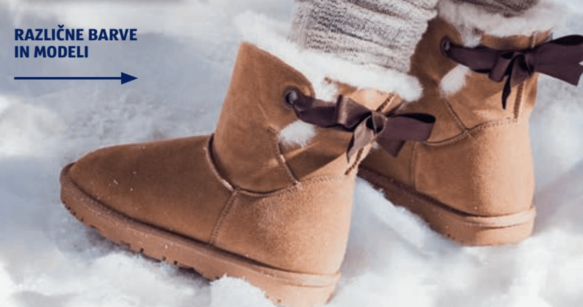 Ženski kosmateni škornji UP 2 FASHION - Akcija v trgovini Hofer