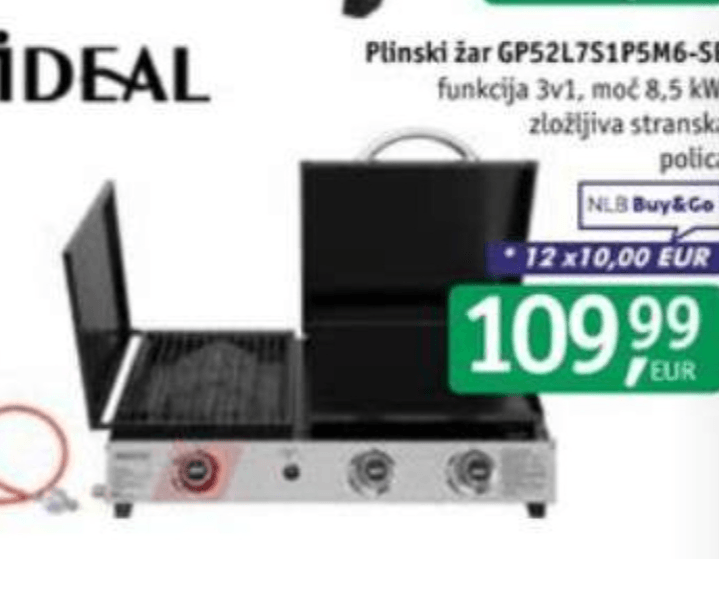 Plinski žar Ideal GP52L7S1P5M6-SB - Akcija v trgovini Jager