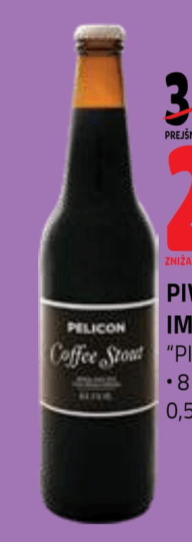 Pivo Coffee Imperial Stout 0,5 l Pelicon - Akcija v trgovini E.Leclerc