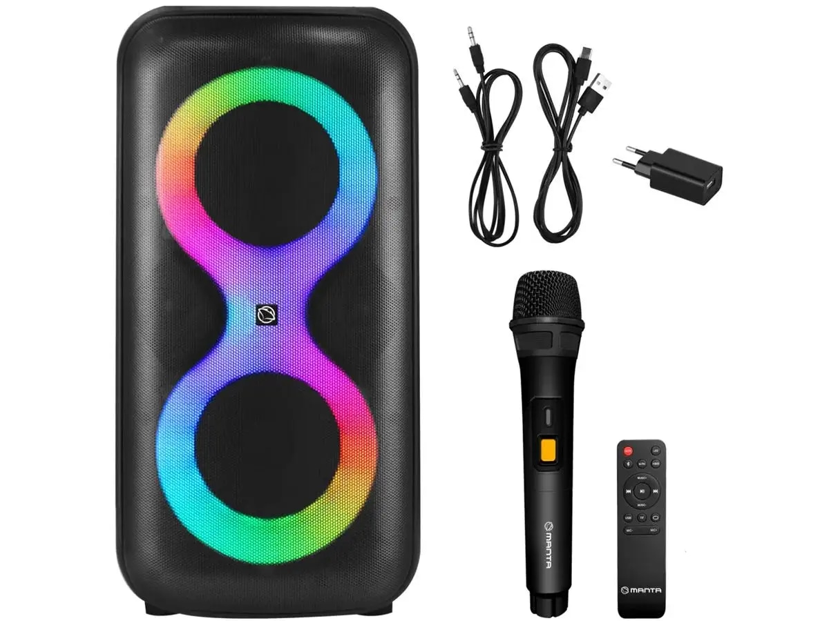 Prenosni karaoke zvočnik Manta SPK04018100 ERIS - Akcija v trgovini Mercator