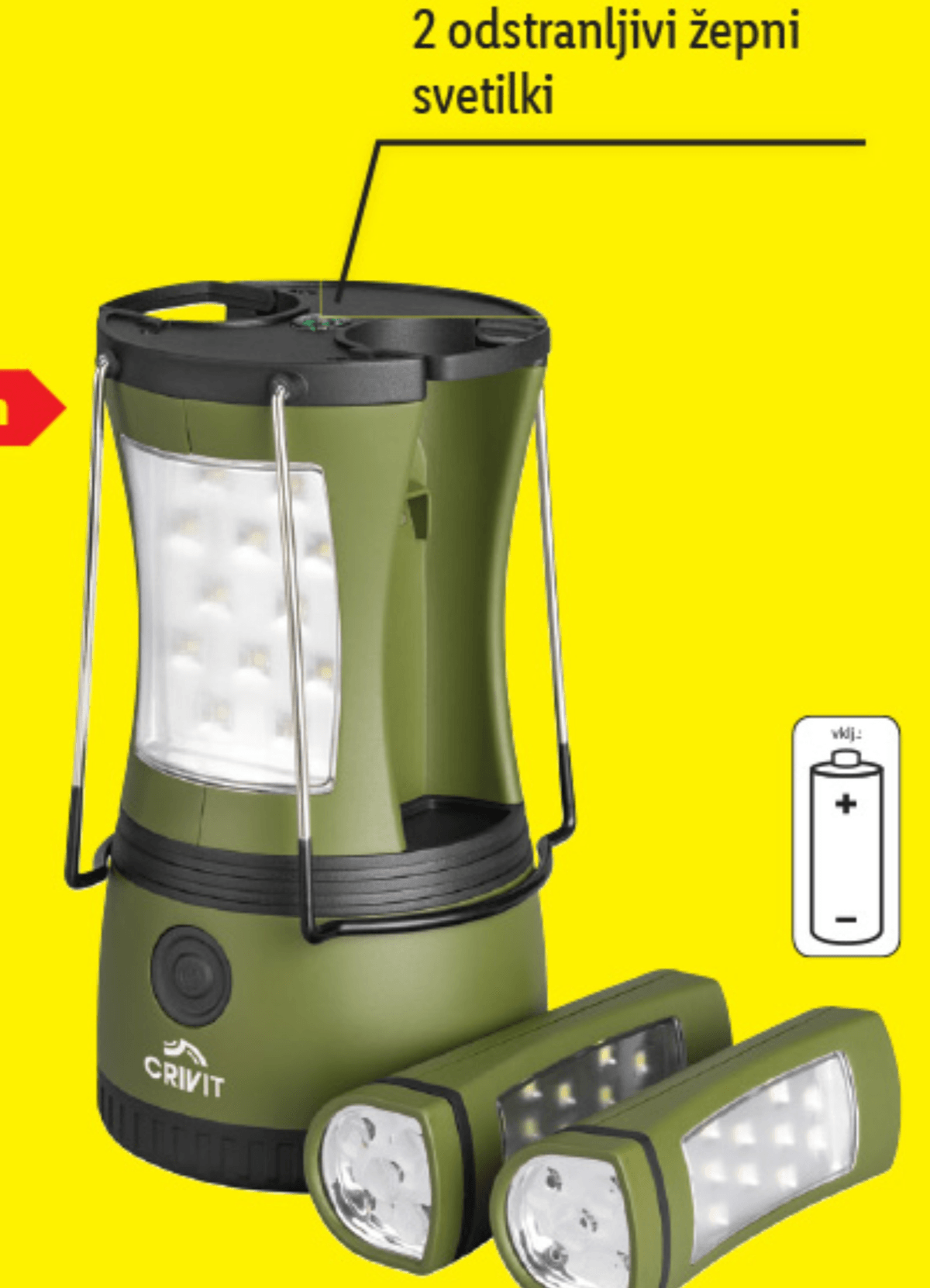 CRIVIT Svetilka za kampiranje - Akcija v trgovini Lidl