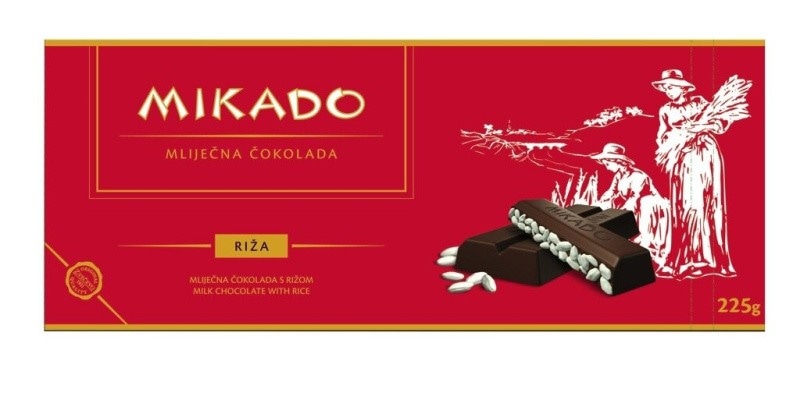 Čokolada z rižem Mikado 225 g Akcija v trgovini Mercator