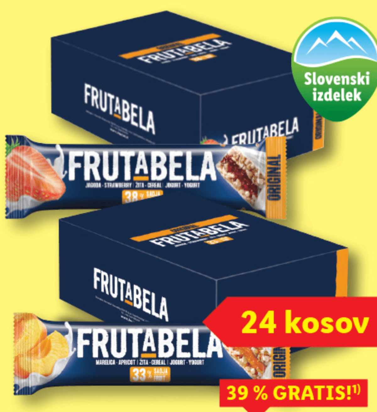 Frutabela 24 x 30 g - Akcija v trgovini Lidl