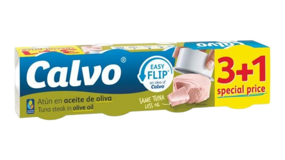 Calvo tuna v olivnem olju 4 x 65 g Akcija u trgovini Spar