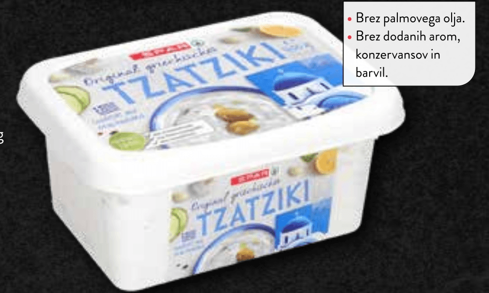 SPAR TZATZIKI 400 g - Akcija v trgovini Spar