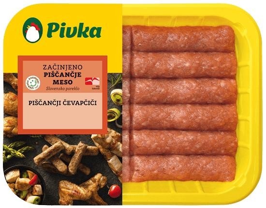 Piščančji čevapčiči IK ali pleskavice IK 400 g Pivka Akcija v trgovini Spar