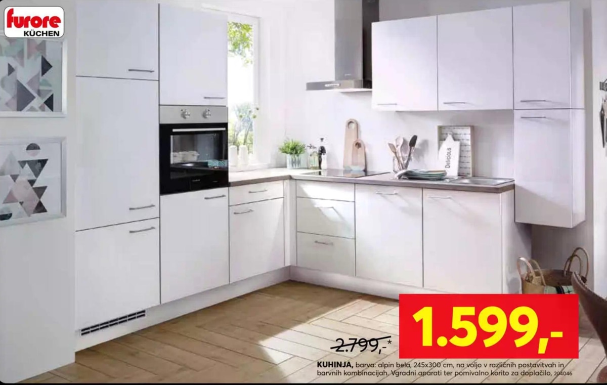 Kuhinja Furore Küchen - Akcija v trgovini Dipo